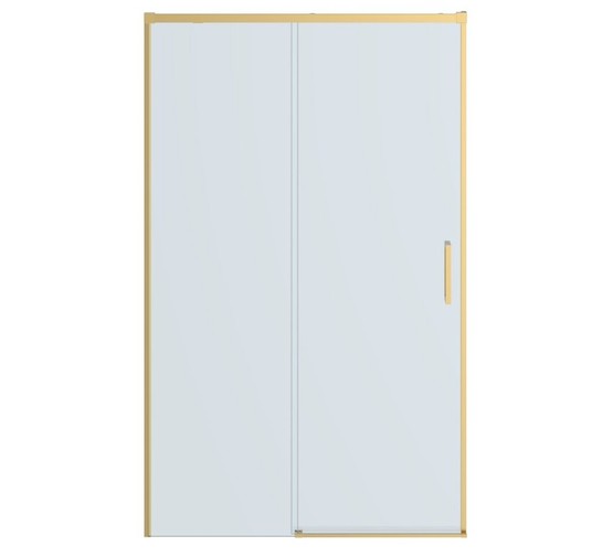 Душевая дверь Cezares Plane BF 1 160 см золото брашированное прозрачное стекло 