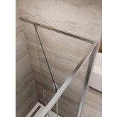 Душевая дверь Cezares Lux FS 11 100 см хром прозрачное стекло 