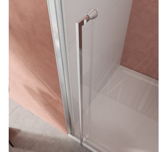 Душевая дверь Cezares Liner B 12 R 90 см правая хром прозрачное стекло 