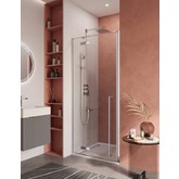 Душевая дверь Cezares Liner B 12 L 100 см левая хром прозрачное стекло 