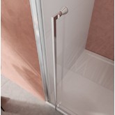 Душевая дверь Cezares Liner B 12 L 100 см левая хром прозрачное стекло 