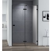 Душевая дверь Cezares Bellagio B 12 100 см черный матовый прозрачное стекло 