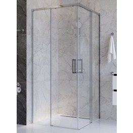 Душевой угол Cezares Plane A 2 900x900 хром прозрачное стекло