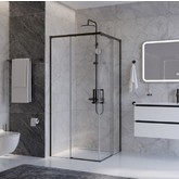 Душевой угол Cezares Plane A 2 1000x1000 оружейная сталь прозрачное стекло