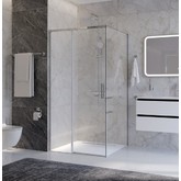 Душевой угол Cezares Plane A 1 1000x1000 хром прозрачное стекло