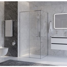 Душевой угол Cezares Plane AH 1 1000x800 хром прозрачное стекло