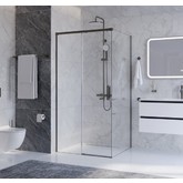 Душевой угол Cezares Plane AH 1 1200x1000 оружейная сталь прозрачное стекло