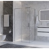 Душевой угол Cezares Plane AH 1 1400x900 хром прозрачное стекло