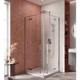 Душевой угол Cezares Liner A 2 1000x1000 хром прозрачное стекло