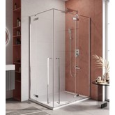 Душевой угол Cezares Liner AH 2 R 1200x900 правый хром прозрачное стекло