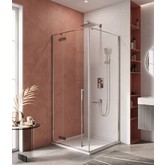 Душевой угол Cezares Liner A 1 L 900x900 левый хром прозрачное стекло