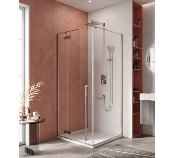 Душевой угол Cezares Liner A 1 L 1000x1000 левый хром прозрачное стекло