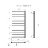 Полотенцесушитель водяной Terminus Ватикан 500x1000 П10 хром