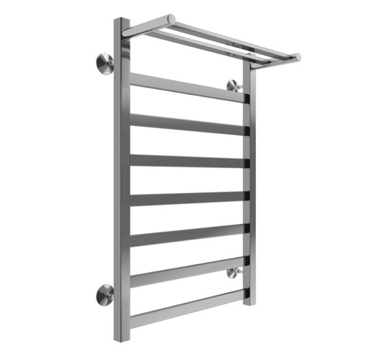 Полотенцесушитель водяной Terminus Ното 500x800 П8 с полкой хром