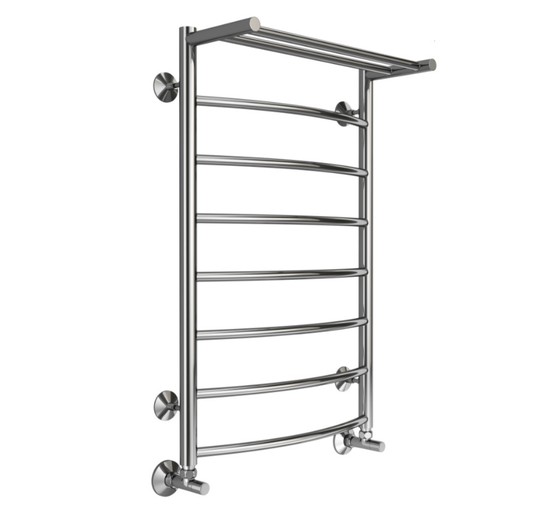 Полотенцесушитель водяной Terminus Классик 500x800 П8 с полкой хром