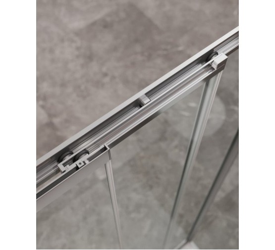 Душевая дверь Cezares Molveno BF 3 90 см хром прозрачное стекло 