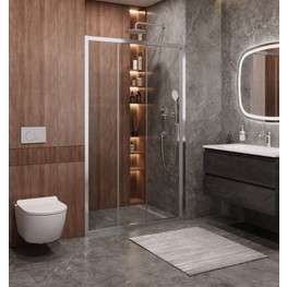 Душевая дверь Cezares Molveno BF 3 90 см хром прозрачное стекло 