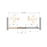 Душевая дверь Cezares Molveno BF 3 100 см хром прозрачное стекло 