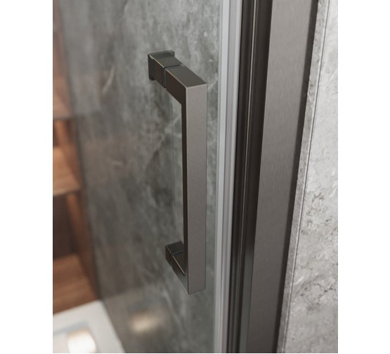 Душевая дверь Cezares Molveno BF 3 100 см оружейная сталь прозрачное стекло 