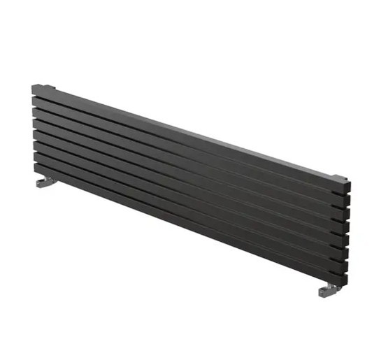 Дизайн радиатор Asthetik 40 горизонтальный 1500 7 секций черный матовый