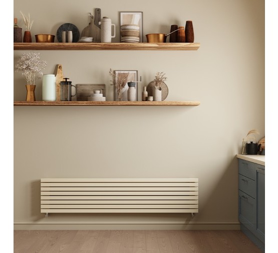 Дизайн радиатор Asthetik 40 горизонтальный 1500 7 секций черный матовый