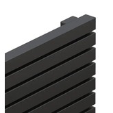 Дизайн радиатор Asthetik 40 горизонтальный 1500 7 секций черный матовый