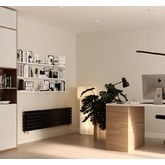 Дизайн радиатор Asthetik 40 горизонтальный 1500 7 секций черный матовый