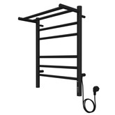 Полотенцесушитель электрический Terminus Аврора КС с полкой 450х600 П6 черный матовый