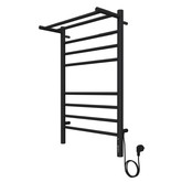 Полотенцесушитель электрический Terminus Аврора КС с полкой 500х800 П8 черный матовый