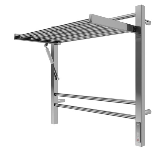 Полотенцесушитель электрический Terminus Горизонт с полкой 600х600 П8 хром