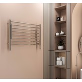 Полотенцесушитель электрический Terminus Горизонт с полкой 800х600 П8 хром