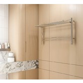 Полотенцесушитель электрический Terminus Горизонт с полкой 1000х600 П8 хром