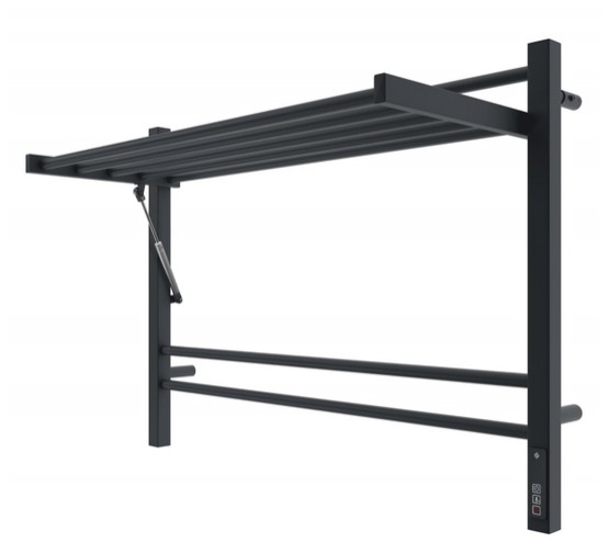 Полотенцесушитель электрический Terminus Горизонт КС с полкой 800х600 П8 черный муар