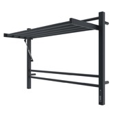 Полотенцесушитель электрический Terminus Горизонт КС с полкой 800х600 П8 черный муар