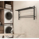 Полотенцесушитель электрический Terminus Горизонт КС с полкой 1000х600 П8 черный муар