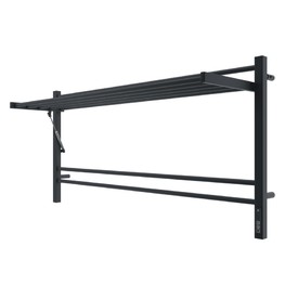 Полотенцесушитель электрический Terminus Горизонт КС с полкой 1200х600 П8 черный муар