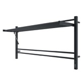 Полотенцесушитель электрический Terminus Горизонт КС с полкой 1200х600 П8 черный муар