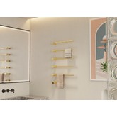 Полотенцесушитель электрический Terminus Аккорд 500х800 П5 золото брашированное