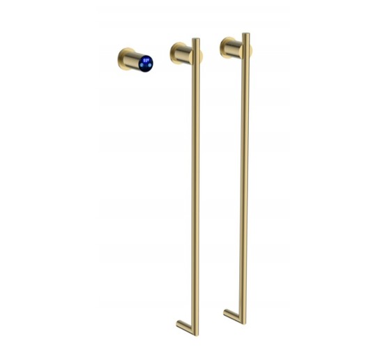 Полотенцесушитель электрический Terminus Рондо 350х760 П2 золото брашированное