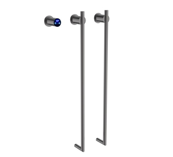 Полотенцесушитель электрический Terminus Рондо 350х760 П2 оружейная сталь