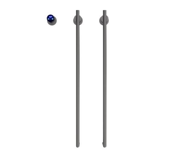 Полотенцесушитель электрический Terminus Рондо 350х760 П2 оружейная сталь