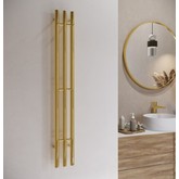 Полотенцесушитель электрический Terminus Стойка Tres круг 1200 П3 золото