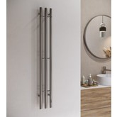 Полотенцесушитель электрический Terminus Стойка Tres круг 1200 П3 оружейная сталь