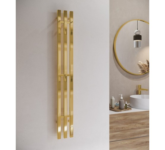 Полотенцесушитель электрический Terminus Стойка Tres проф 1200 П3 золото