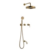 Душевая система Boheme Eterna со смесителем встраиваемый бронза