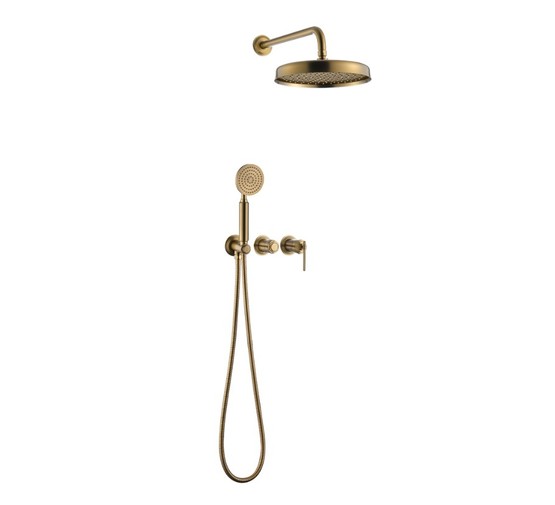 Душевая система Boheme Eterna со смесителем встраиваемый бронза