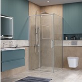 Душевой угол BelBagno SOFT_CLOSE 1 A 1 1000x1000 хром, прозр.стекло 