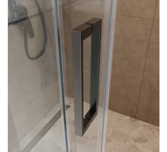 Душевой угол BelBagno SOFT_CLOSE 1 A 1 1000x1000 оружейная сталь, прозр.стекло 