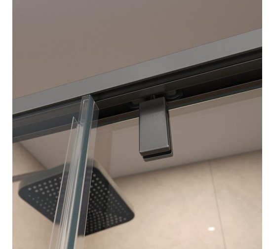 Душевой угол BelBagno SOFT_CLOSE 1 A 1 1000x1000 оружейная сталь, прозр.стекло 