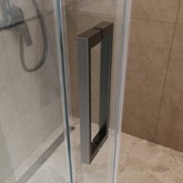 Душевой угол BelBagno SOFT_CLOSE 1 AH 1 1100x1000 оружейная сталь, прозр.стекло 